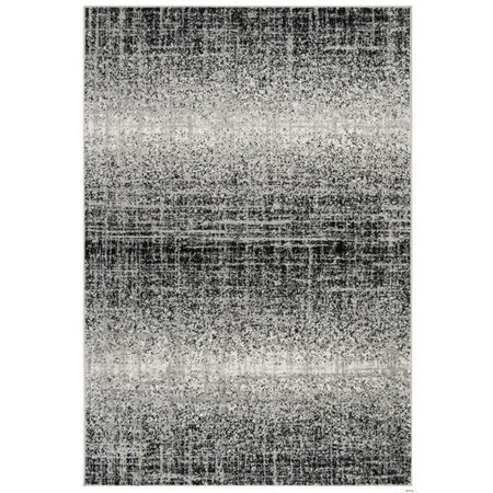 Safavieh Adirondack Power Loomed Round Area Rug, Silver and Black - 4 x 4 ft. ADR116A-4R